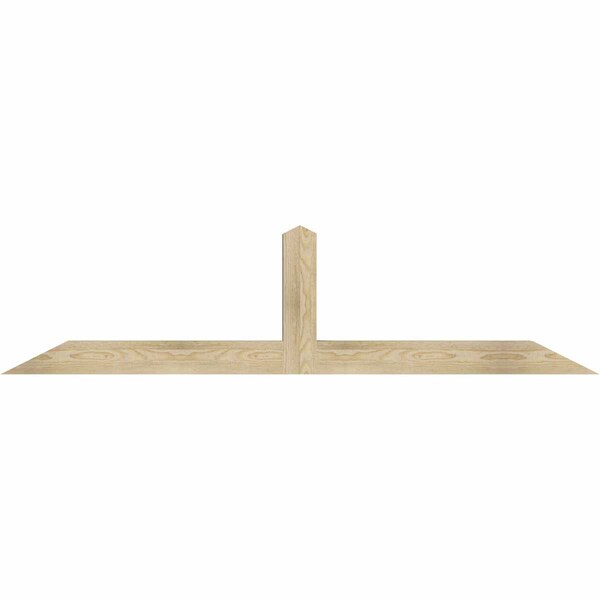 Ekena Millwork Portland Rough Sawn Timber Gable Bracket, Douglas Fir, 72"W x 18"H x 4"D x 4"F, 6/12 Pitch GBW072X18X0404POR00RDF - main